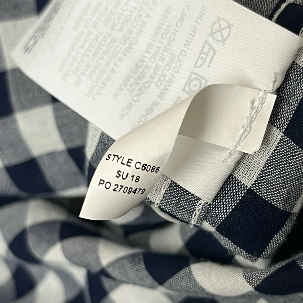 J.Crew Classic-Fit Boy Shirt in Crinkle Gingham Black White Check 00 Preppy